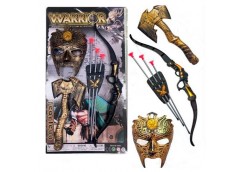 набір зі зброєю маска, сокира, лук, 3 стріли на бліст. 57,5х32х4см.  1688-96  (3...