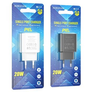зарядний пристрій Borofone PD20W на 1 Type-C  BA71A