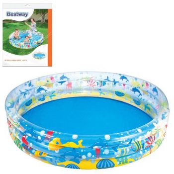 басейн Bestway дитячий Підводний світ 152х30см., 3 кільця, ремкомпл., в кор.  51004  (6)