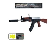 автомат 72см., пластикові кулі, лазер, на бат. в кул. 20х63х5см.  999-5  (24)