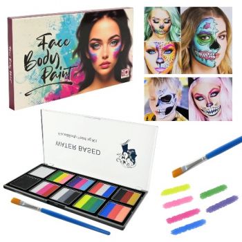 аквагрим палетка, яскраві кольори, в кор. 19х1х11см.  Cel-2503  (72)