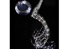 електрогірлянда пучок-роса 200 LED, 10 ліній по 2м., 8 режимів, USB, білий колір...