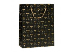 пакет подар. Buromax паперовий новорічний 26х32х10см., тисн. фольгою та конгрев ...