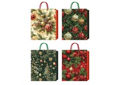 пакет подар. Buromax паперовий новорічний 18х23х8см., тиснення фольгою  ВМ.20001...