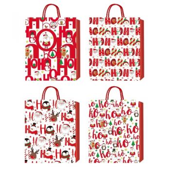 пакет подар. Buromax паперовий новорічний 18х23х8см., тиснення фольгою  ВМ.2000168  (12/720)