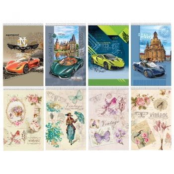 блокнот Рюкзачок А6/ 40арк., на спіралі, карт. обкл.  ЗК-17  (25)