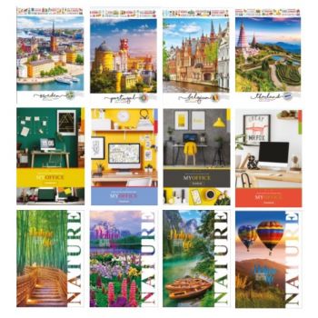 блокнот Рюкзачок А5/ 80арк., клеєний, клітинка  ЗКП-1  (12)