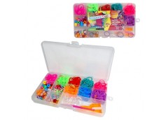 набір гумок для плетіння в кор. 17х9,5см.  037-157