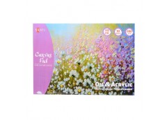 полотно бавовняне Santi в альбоми для ескізів для масла та акрилу А5/10арк., 280...