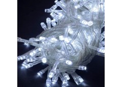 електрогірлянда 200 LED, прозорий провід, білий колір  1120-03