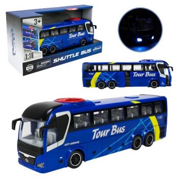 автобус інерц. 27,5х6х7,5см., світло, звук, на батар. в кор. 32х11,5х18,5см.  WY1107A  (24)