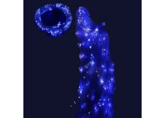 електрогірлянда пучок-роса 200 LED, 10 ліній по 2м., 8 режимів, USB, синій колір...
