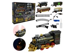 залізниця акум., світло, звук, дим, в кор. 48,5х38х7,5см.  699-31А  (6/12)