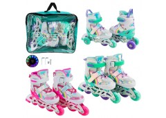 ролики колеса PU, світло, розмір S (30-33), в сумці 38х7х31см.  RL25430  (6)