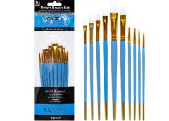 набір пензликів художніх 10шт.   BREA1013K-1/83789  (48)