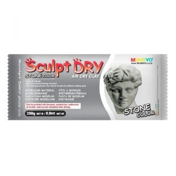 маса для моделювання Mungyo самозастигаюча сіра 250гр. 