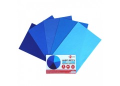 фетр Santi А4 м`який, відтінки синього, 5 арк.  743252  (1/200)