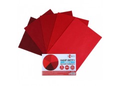 фетр Santi А4 м`який, відтінки червоного, 5 арк.  743249  (1/200)