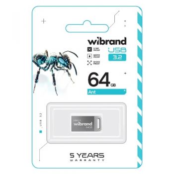 флеш-карта Wibrand Gen1 Ant  64Gb USB 3.2  WI3.2/AN64M4