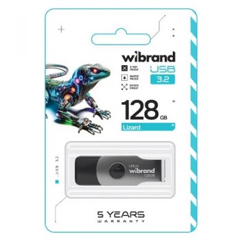 флеш-карта Wibrand Gen1 Lizard 128Gb USB 3.2  WI3.2/LI128P9