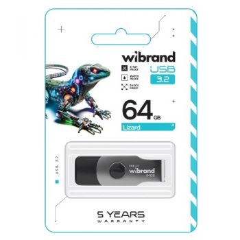 флеш-карта Wibrand Gen1 Lizard  64Gb USB 3.2  WI3.2/LI64P9