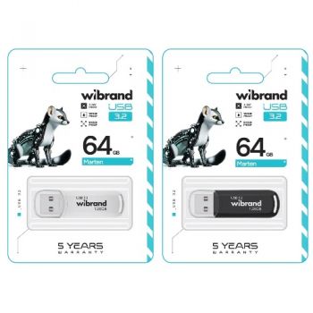 флеш-карта Wibrand Gen1 Marten  64Gb USB 3.2  WI3.2/MA64P10