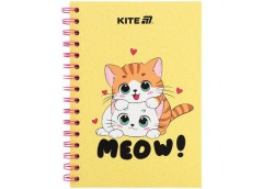 блокнот Kite на спіралі, карт. обкл., А5/80арк., клітинка Cute 1  К25-1911-1  (1...