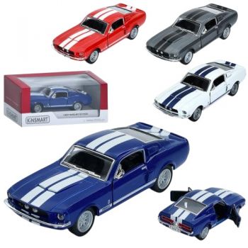 машина Kinsmart мет. інерц. GT-500 12,5см., відч. дв. гум. кол., в кор. 12,5х3,5х5см. KT 5372 W (24)