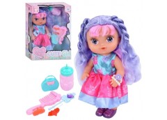 лялька 29см., п'є-пісяє, пляшечка, сумка,гребінець, аксесуари, в кор. 23,5х32х10...