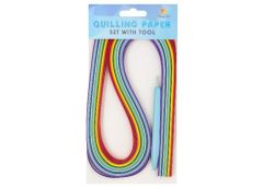 папір для квілінгу 520х5мм., 150 аркушів, 15 кольорів  230001