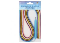 папір для квілінгу 520х5мм., 150 аркушів, 15 кольорів  230003