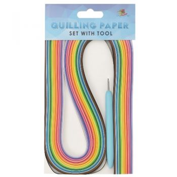 папір для квілінгу 520х5мм., 150 аркушів, 15 кольорів  230004