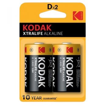 батарейка Kodak Xtralife LR20  1х2 на бліст.  (2/20)