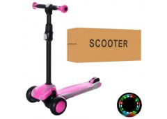 самокат MAXI алюм.+пласт., 3 кол. ПУ-св., кермо 65/80см., підн. 41/30-12см.  X1-...