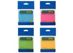 блок з клейким шаром Buromax 76х 76мм. 100арк. неон асорті  ВМ.2312-98  (12/216)...