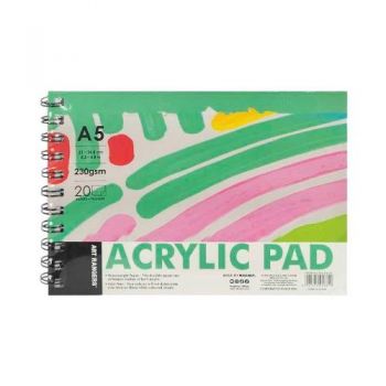 альбом Art Rangers для ескізів Acrylic Pad А5/20арк., 230гр./м2, на спіралі  102.PB.19/122212  (96)