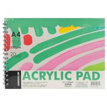 альбом Art Rangers для ескізів Acrylic Pad А4/20арк., 230гр./м2, на спіралі  102.PB.20/122213  (48)