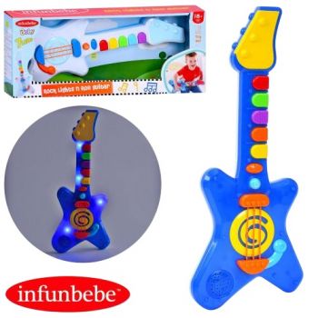 гітара 42см. муз., світло, на батар. в кор. 46х19х7см.  LS8822  (12)