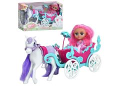 карета з конячкою 29см., лялька шарнірна 16см., в кор. 32х18х10,5см.  RR015  (24...