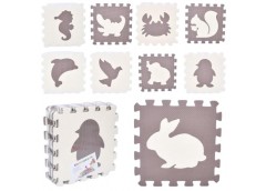 килимок Мозаїка EVA тварини 9 дет. (9мм., 30х30см.) в кул. 30х30х8см.  MR 1284  ...