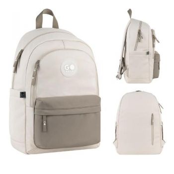 рюкзак GoPack Education Teens 43х28х13см. бежевий/коричневий  GO26-141L-1  (10)