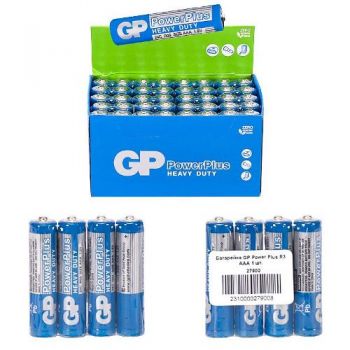 батарейка GP PowerPlus R 03 синя  1x 4 в кор. (40/200/1000)
