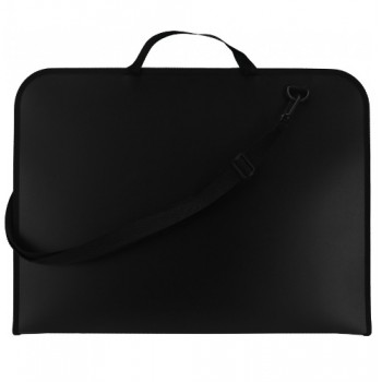портфель Cool for shool пластиковий А3 на блискавці чорний з ручками  CF30004  (20)