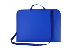 портфель Cool for shool пластиковий А3 на блискавці синій з ручками  CF30005  (2...