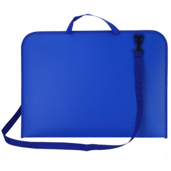 портфель Cool for shool пластиковий А3 на блискавці синій з ручками  CF30005  (20)