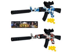 автомат 66см., пластикові кулі, приціл, лазер, на бат. в кул. 19х44х5см.  2025-5...