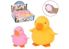 іграшка-антистрес качка 8,5см., борошно, в кул., 12шт. в диспл. 26х20,5х8см.  MS...