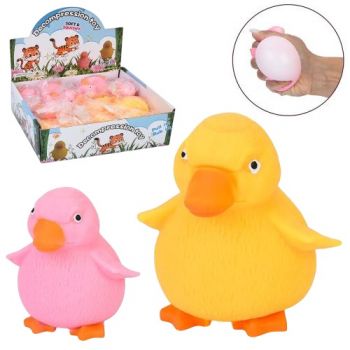 іграшка-антистрес качка 8,5см., борошно, в кул., 12шт. в диспл. 26х20,5х8см.  MS 4755  (144)