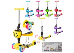 самокат MAXI 3в1 алюм.+пласт., 3колеса ПУ (2 пер.120мм.,задн.100мм.),руль 67/76с...