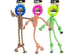 іграшка для тварин Канатний чоловічок з гумовим кільцем  647/122264  (240)